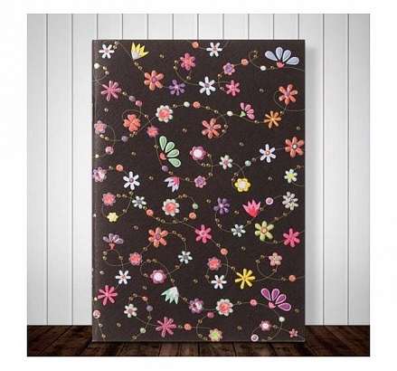 Блокнот с дизайном Цветы, 16 листов 